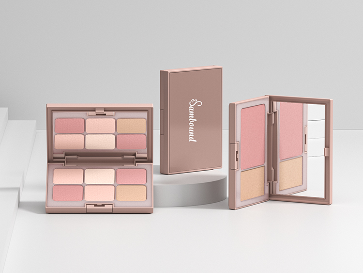 6色眼影盤空盤遮瑕盤包材定制