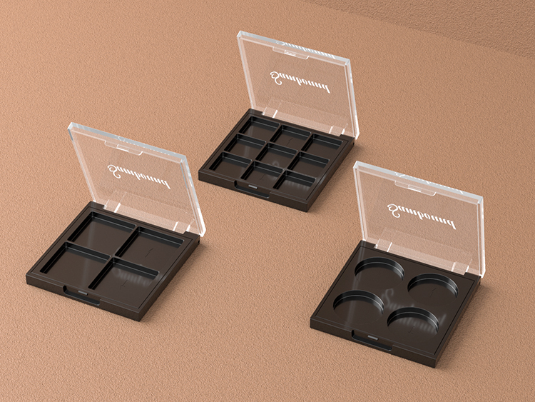 九宮格透明蓋眼影盤(pán)包裝注塑件