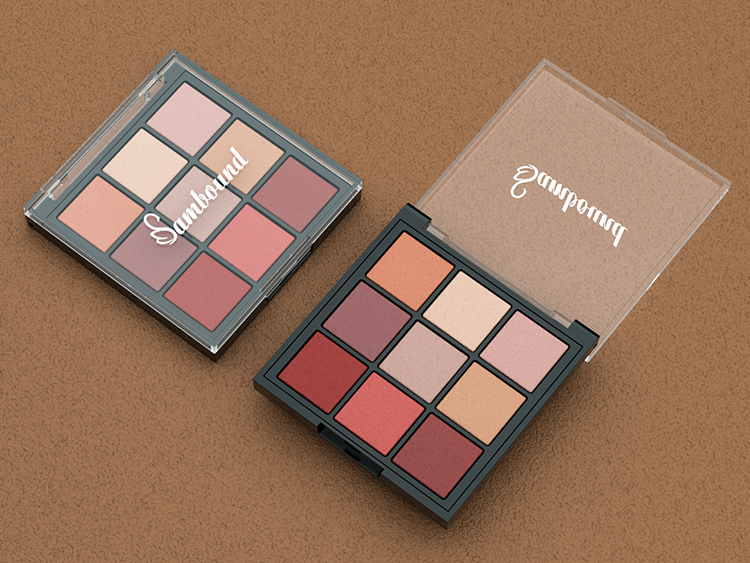 九宮格透明蓋眼影盤(pán)包裝注塑件